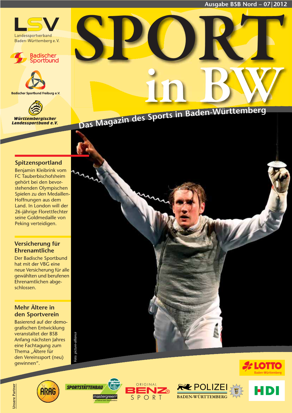 In BW Das Magazin Des Sports in Baden