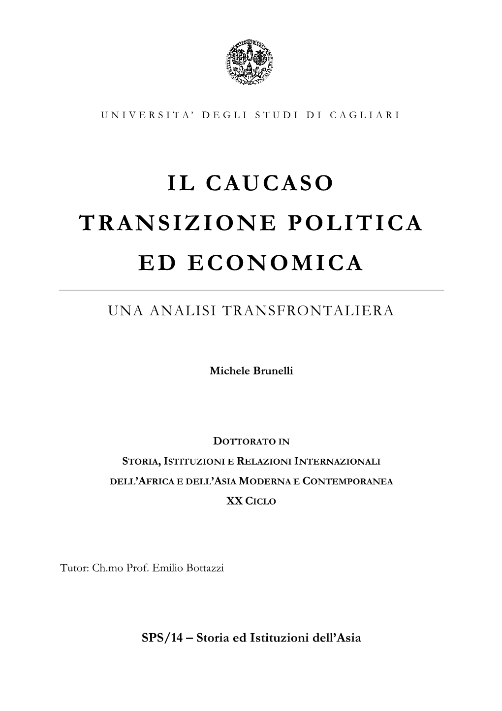 Il Caucaso Transizione Politica Ed Economica