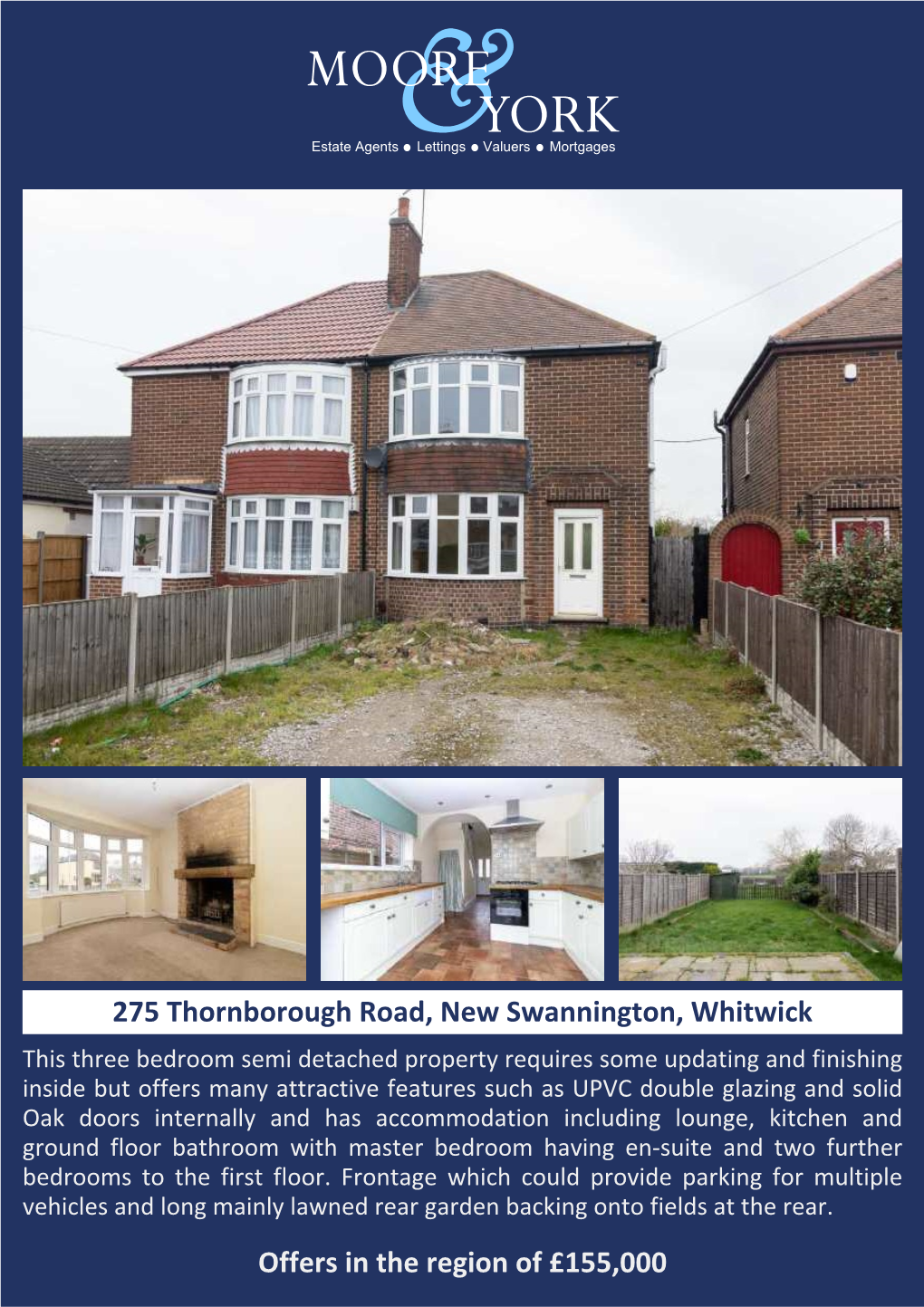 Offers in the Region of £155,000 275 Thornborough Road, New