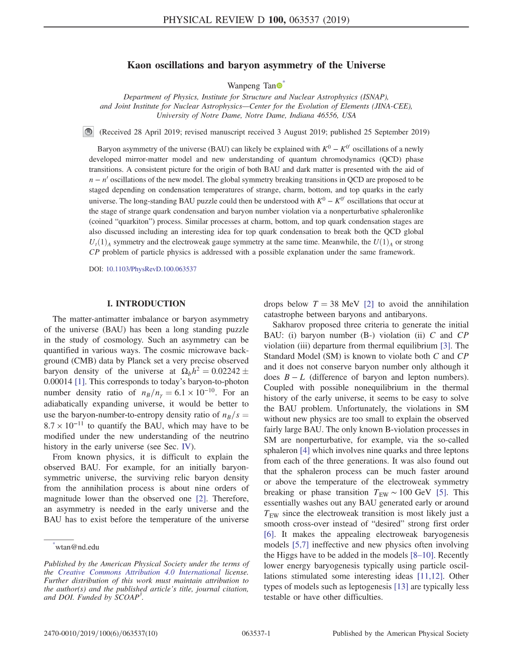 Kaon Oscillations and Baryon Asymmetry of the Universe