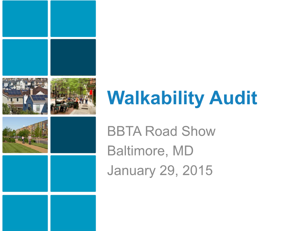 Walkability Audit