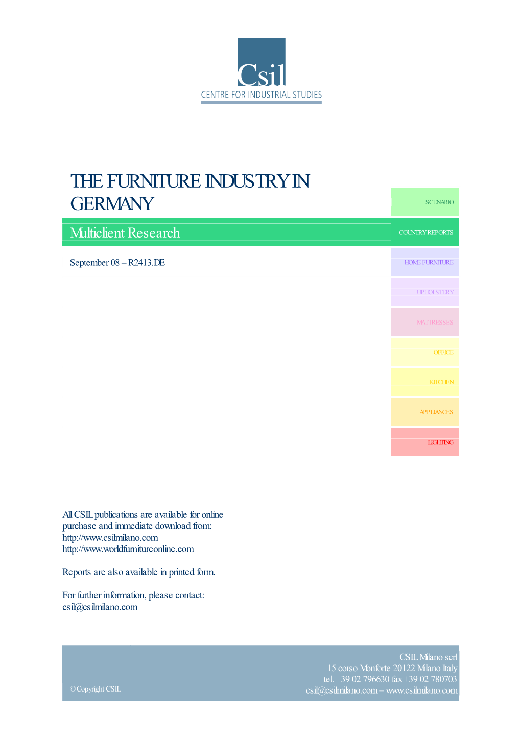 The Furniture Industry in Germany Scenario