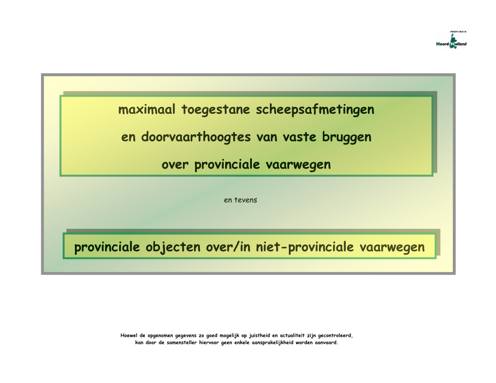 Maximaal Toegestane Scheepsafmetingen En