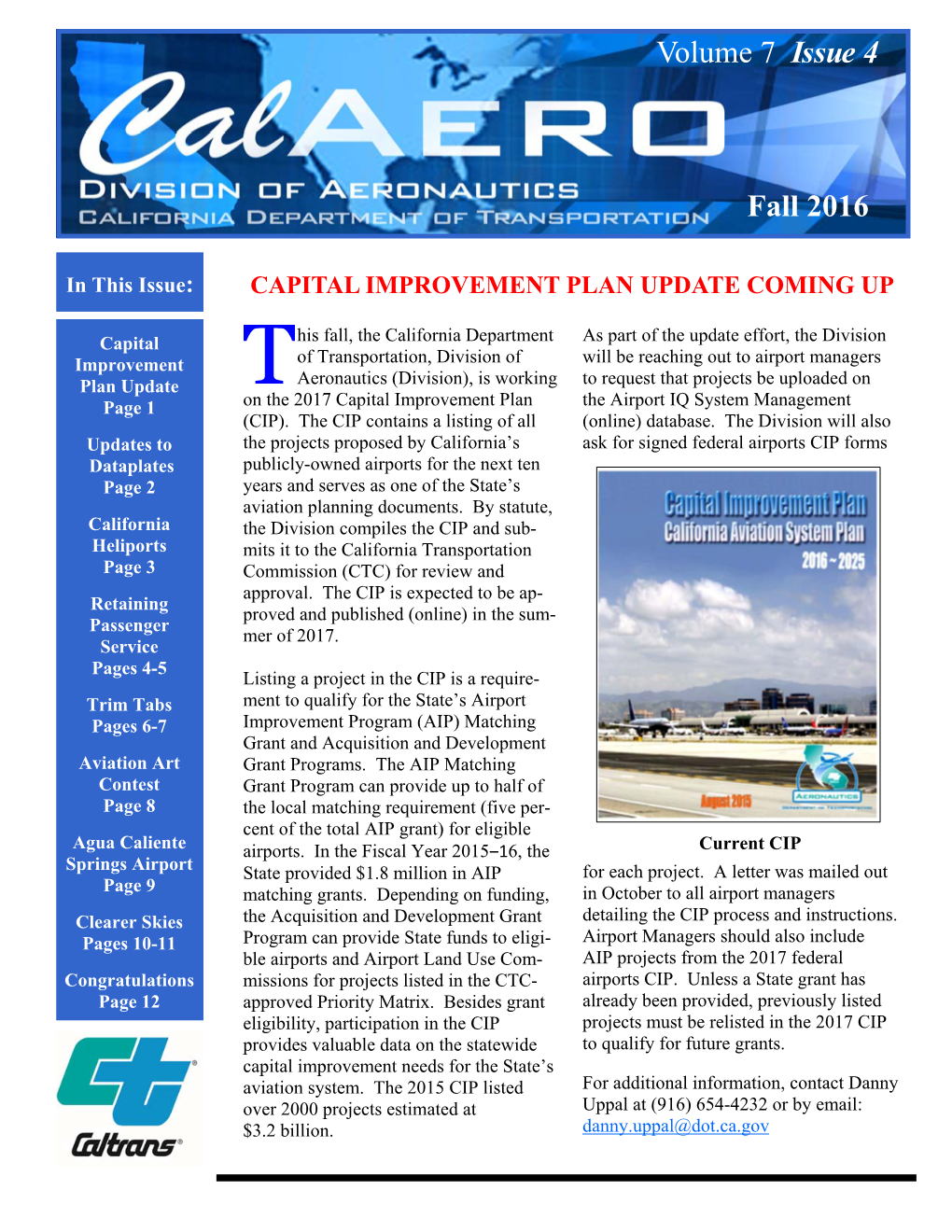 Calaero-Newsletter-Fall 2016.Pub