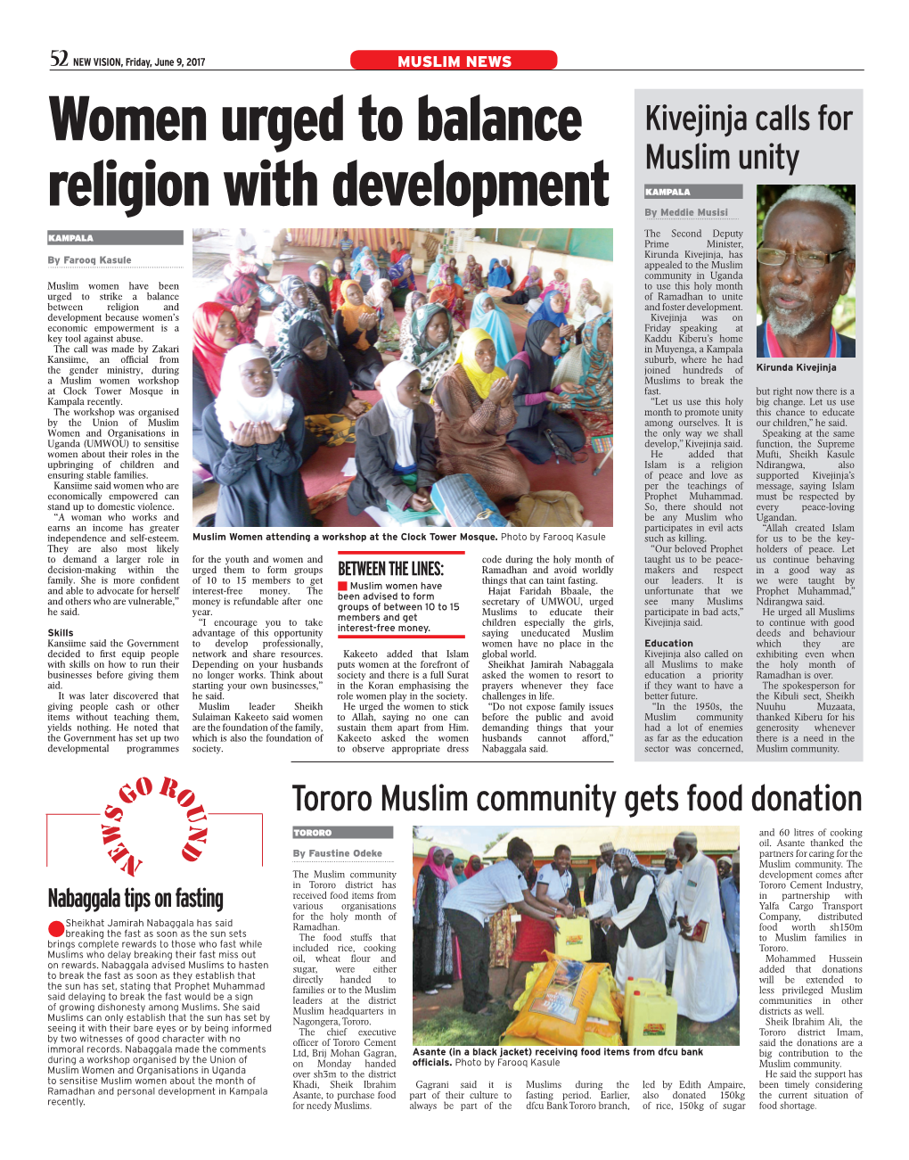 Women Urged to Balance Religion with Development