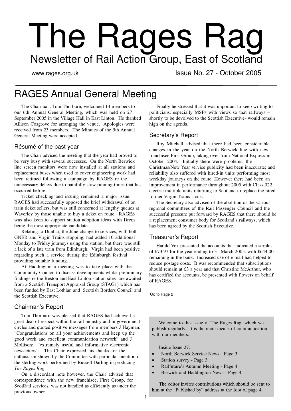 RAGES RAG Issue 27 A4