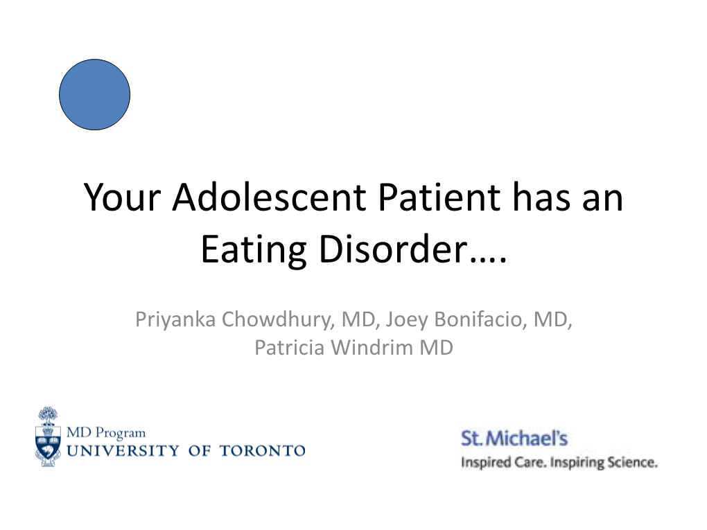 Eating Disorders in Teens