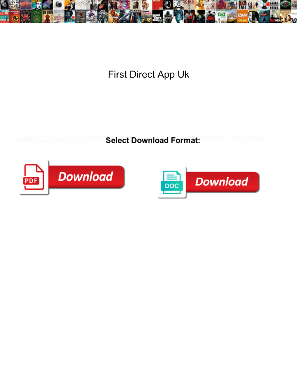 First Direct App Uk