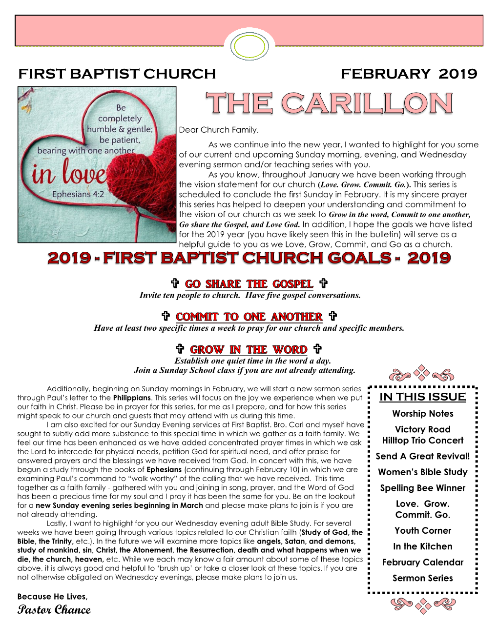 February Carillon 2019