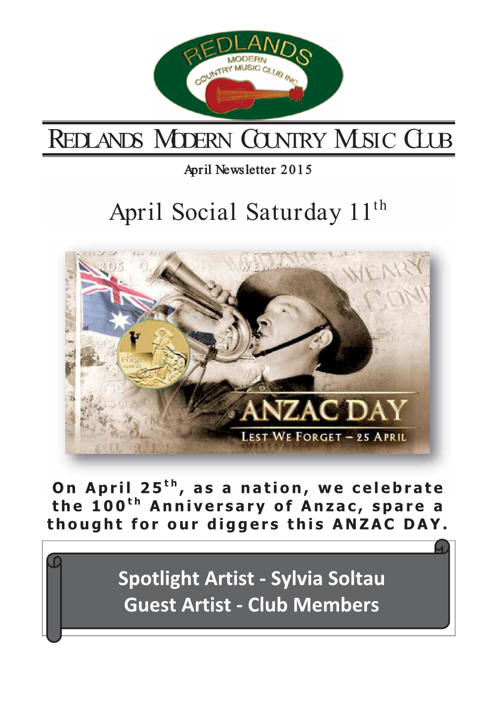 April Social Saturday 11Th