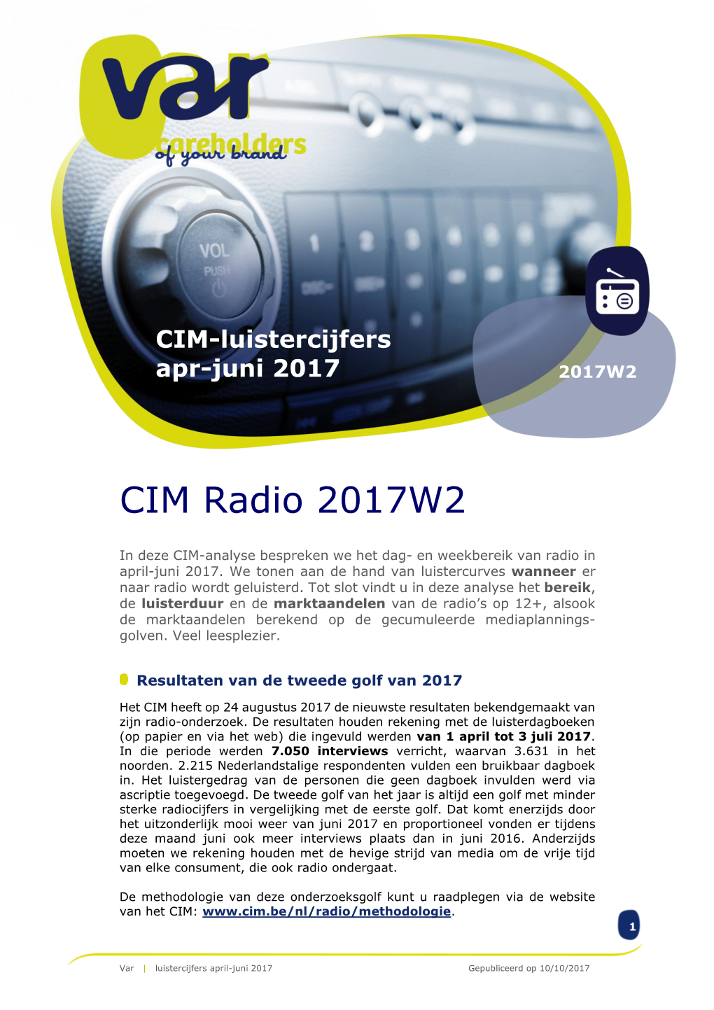 CIM Radio 2017W2