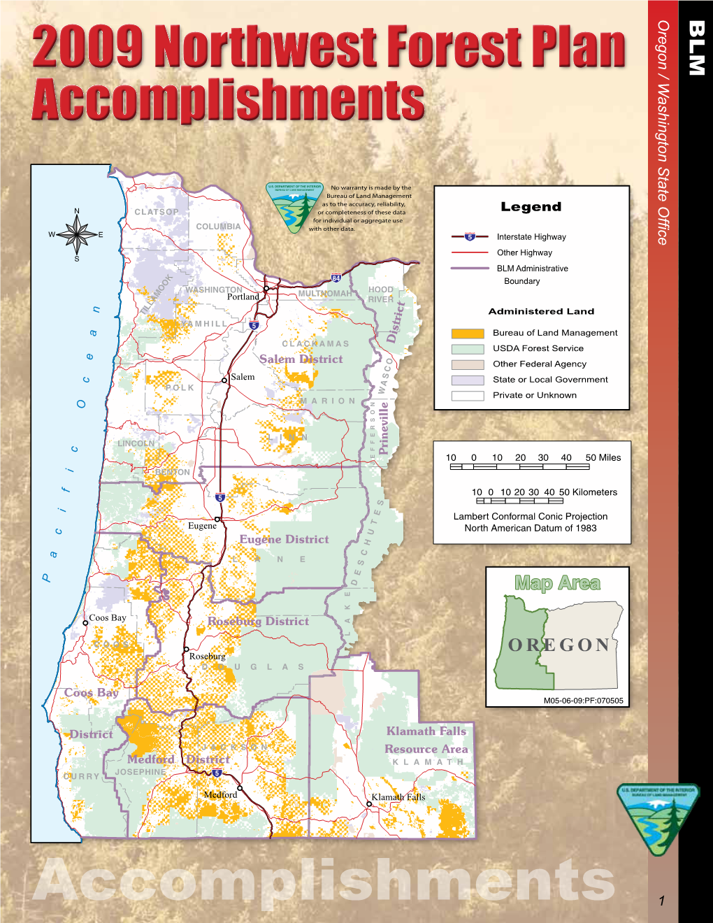 2009 Northwest Forest Plan Accomplishments Report