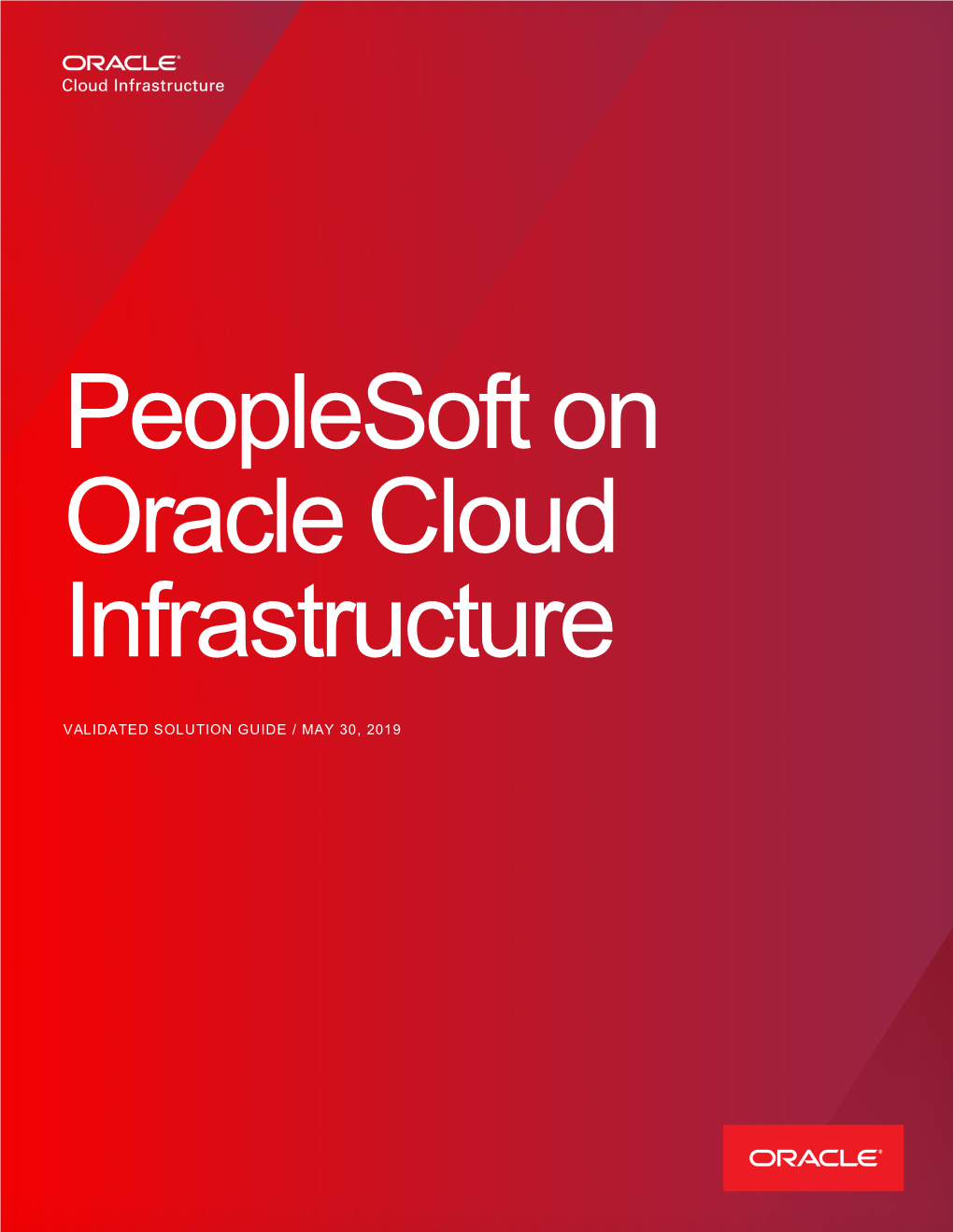 Peoplesoft on Oracle Cloud Infrastructure