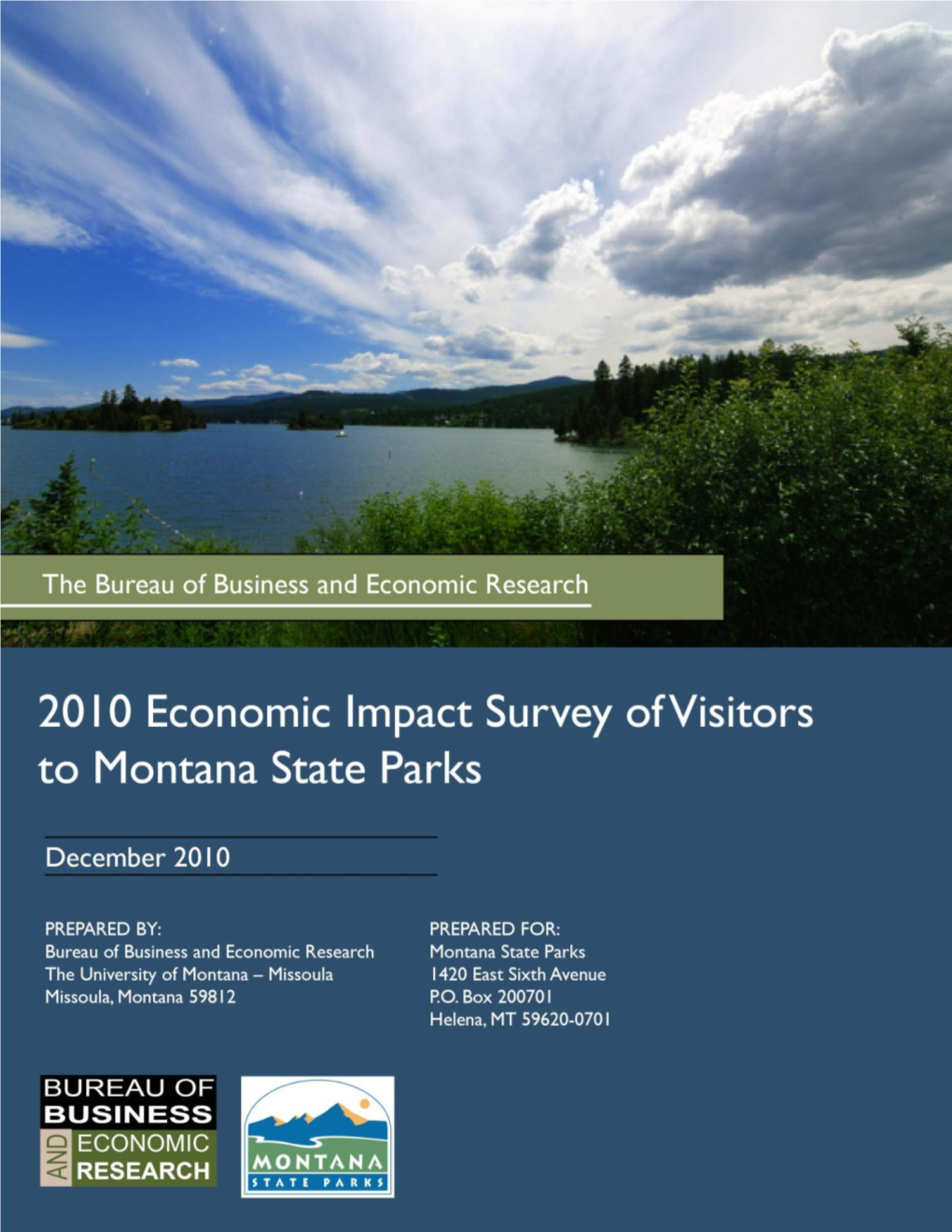 2010 Economic Impact Survey of Visitors to Montana State Parks