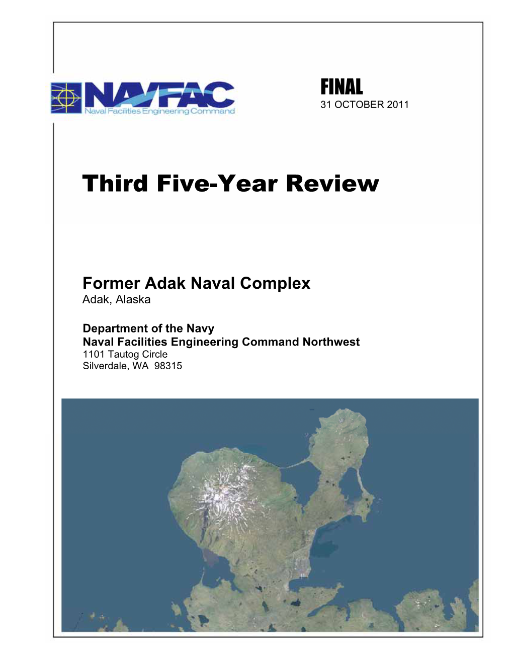 Final Third Five-Year Review, Former Adak Naval