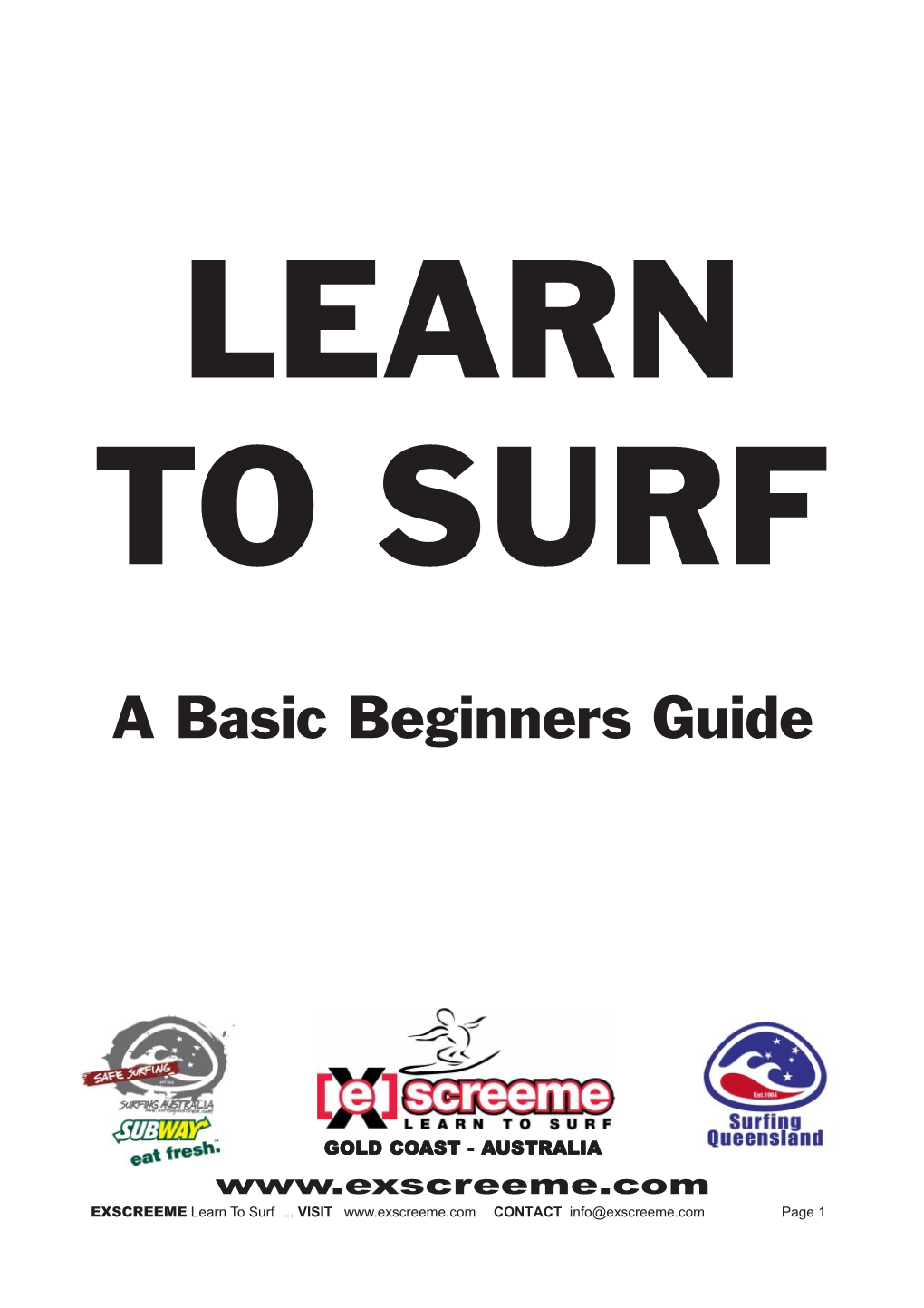 Learn to Surf Ebook