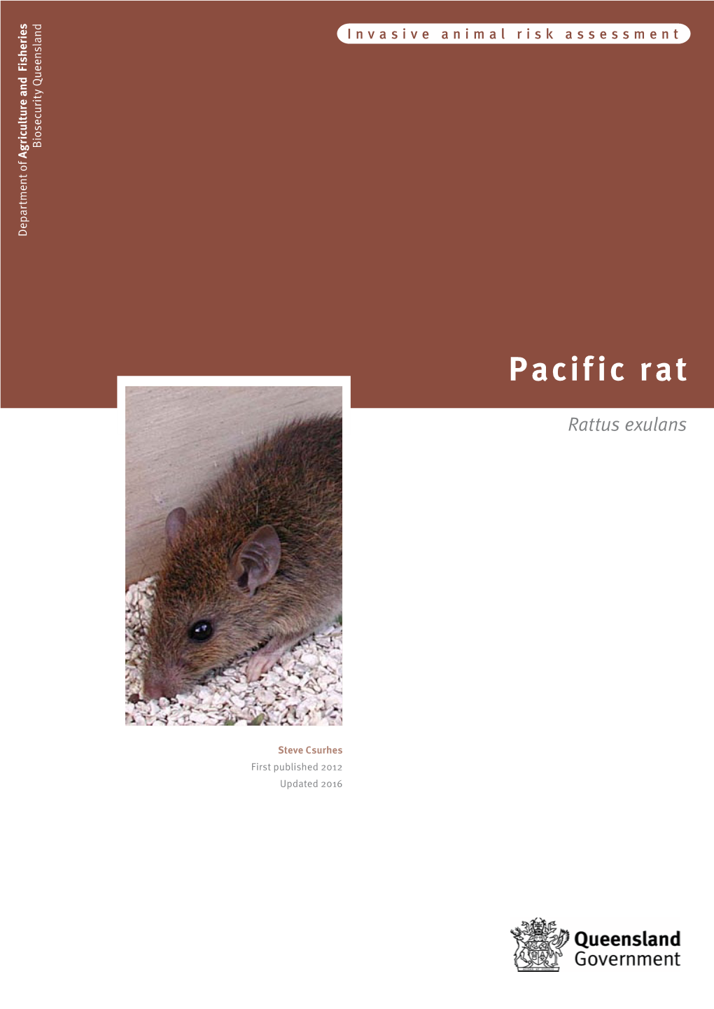 Pacific Rat (Rattus Exulans) from Rapa Nui (Easter Island)’, Journal of Archaeological Science 33: 1536–1540