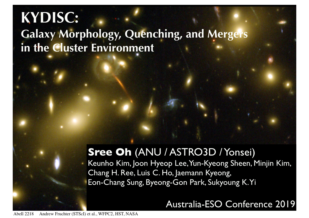 KYDISC: Galaxy Morphology, Quenching, and Mergers in the Cluster Environment