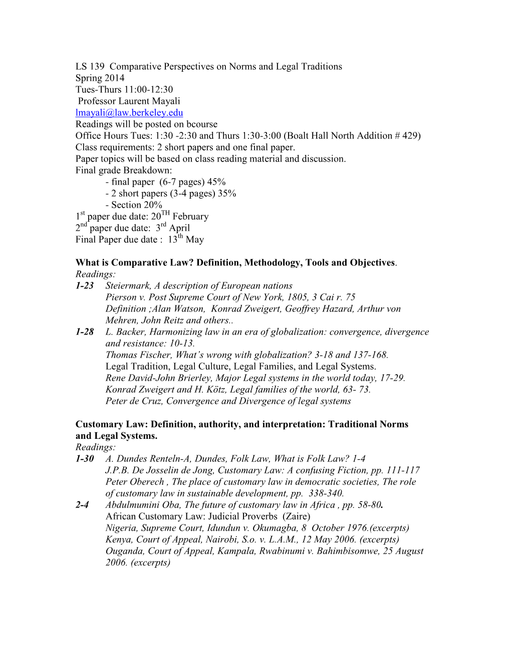 Comparative Perspectives on Norms and Legal