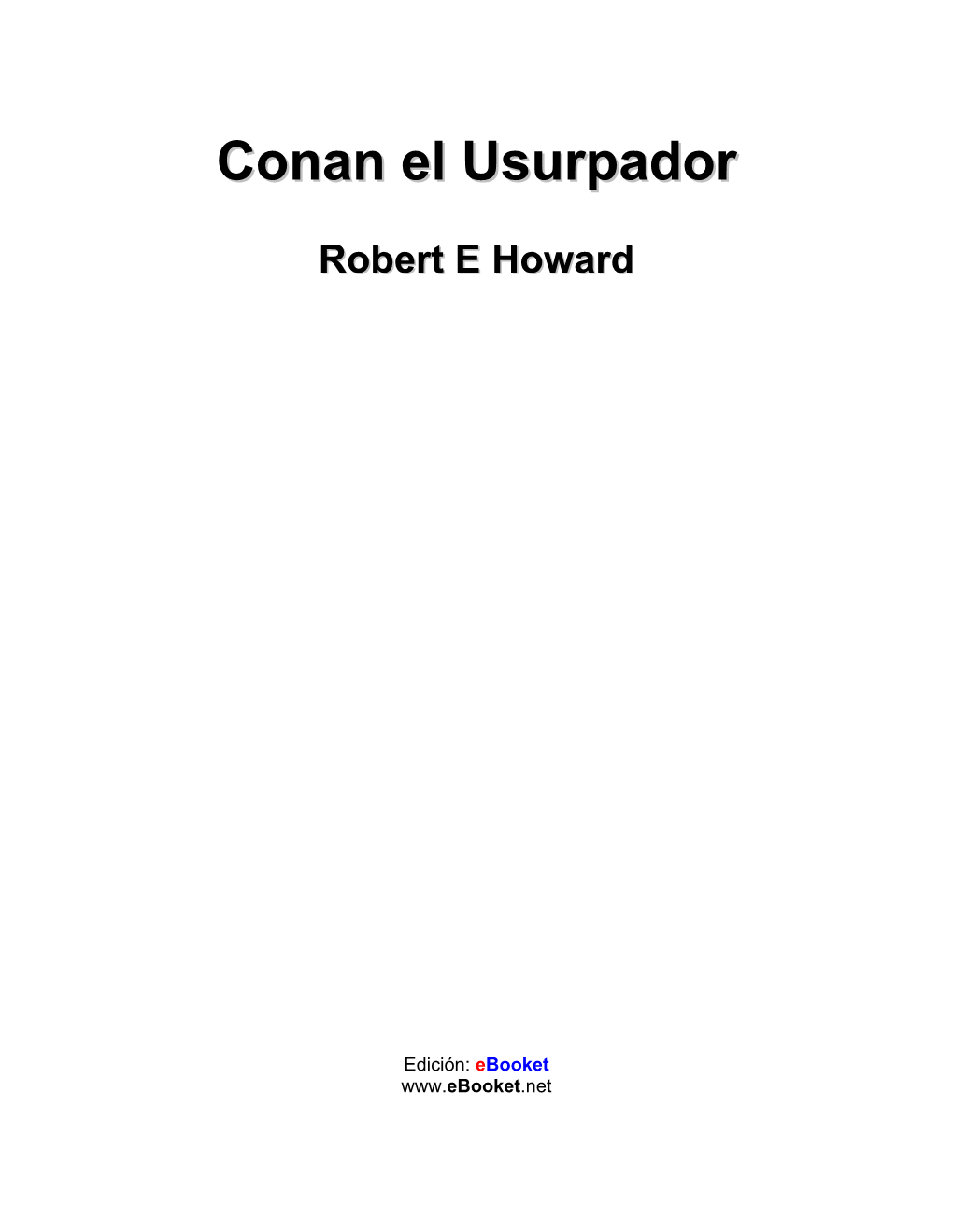 Conan El Usurpador