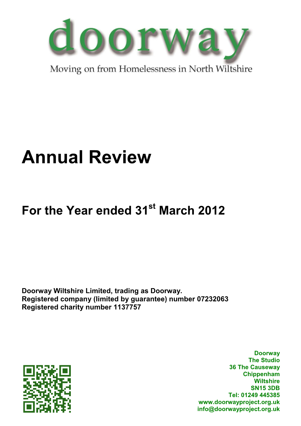 Doorway Annual Review 2011-2012