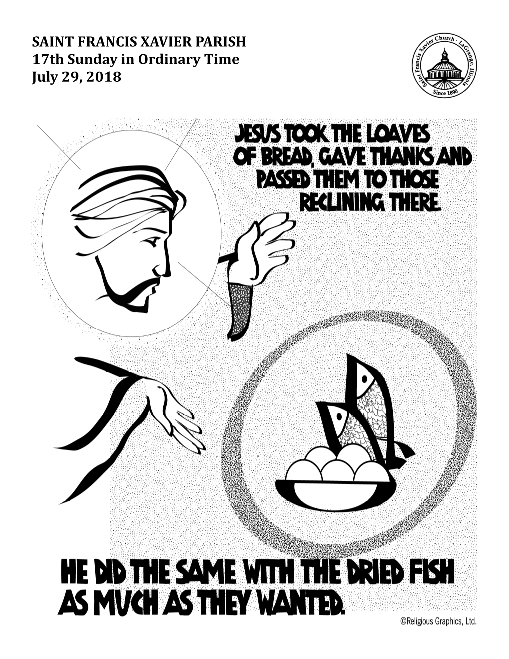 SAINT FRANCIS XAVIER PARISH 17Th Sunday in Ordinary Time July