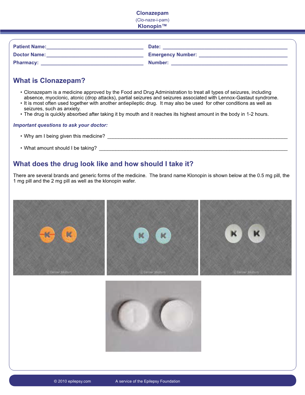 What Is Clonazepam?