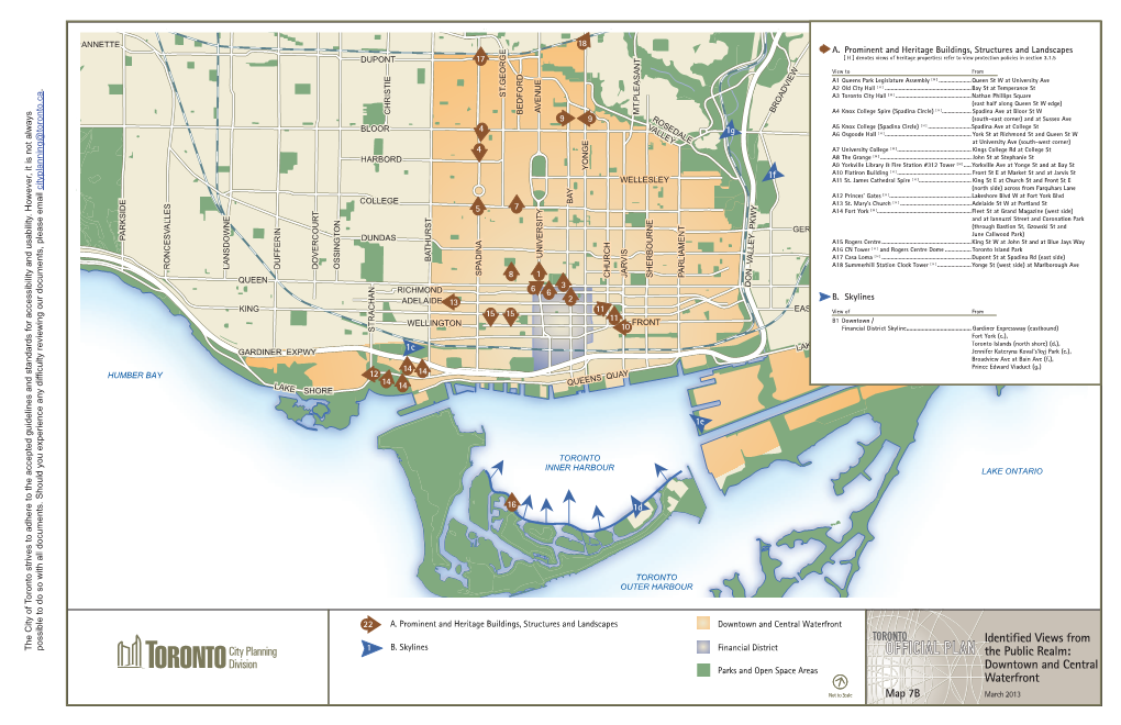 Map 7B – Identified Views from the Public Realm