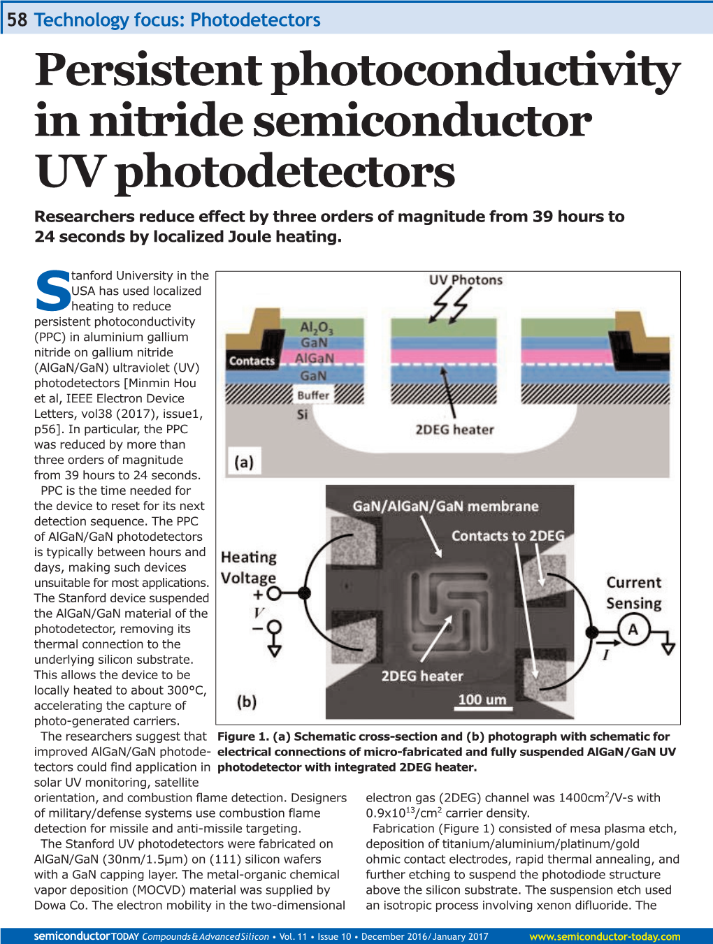 Persistent Photoconductivity in Nitride Semiconductor UV Photodetectors