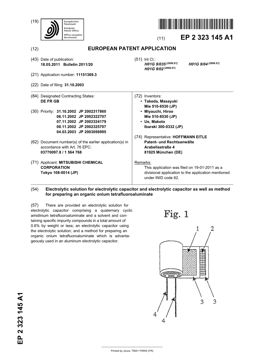 Electrolytic Solution for Electrolytic Capacitor and Electrolytic Capacitor As Well As Method for Preparing an Organic Onium Tetrafluoroaluminate