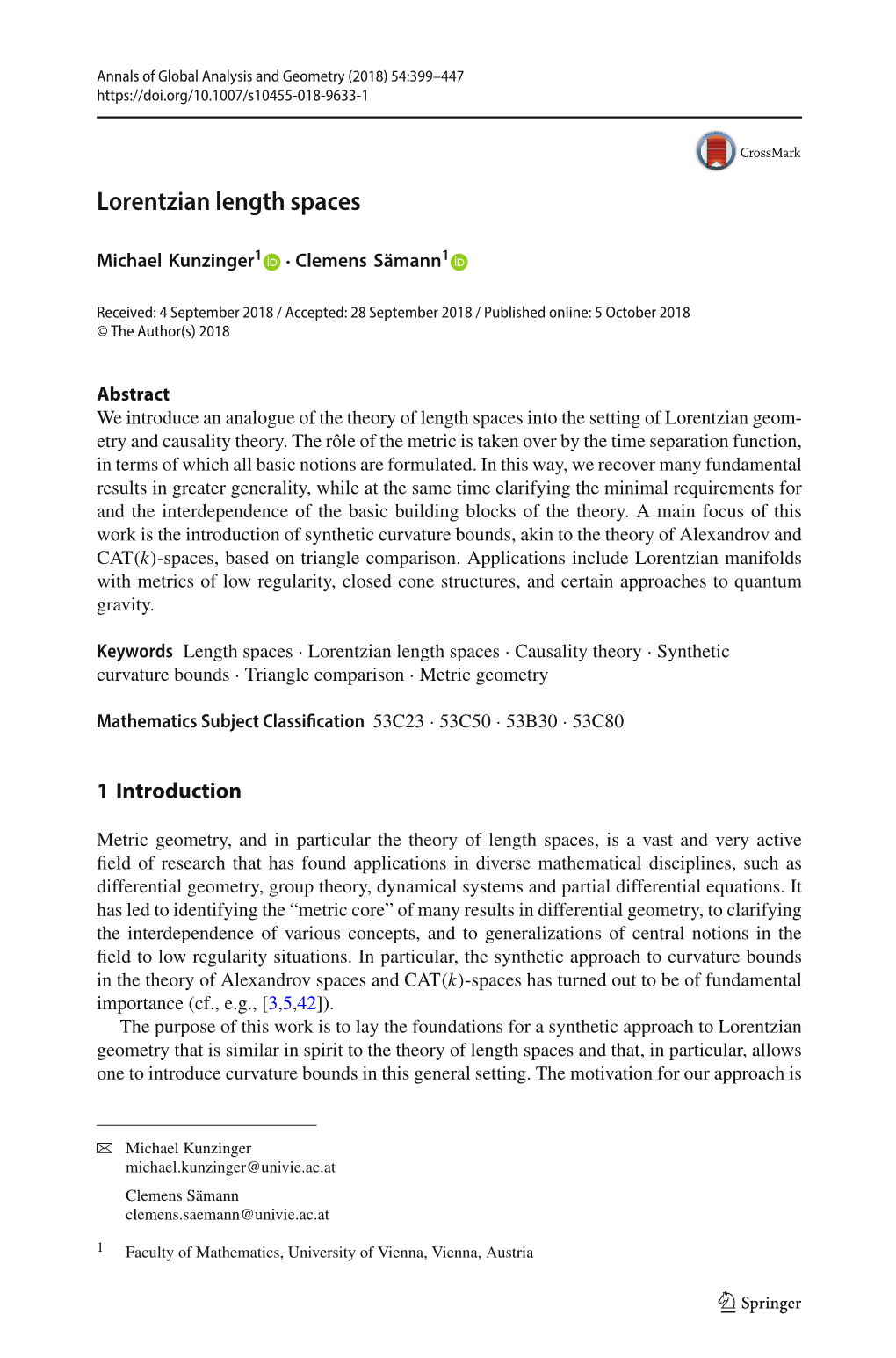 Lorentzian Length Spaces