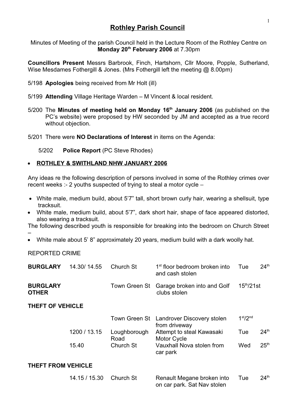 Rothley Parish Council