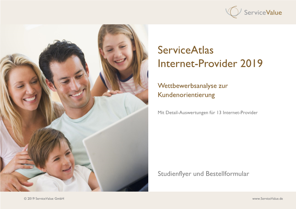 Studienflyer Serviceatlas Internet-Provider 2019