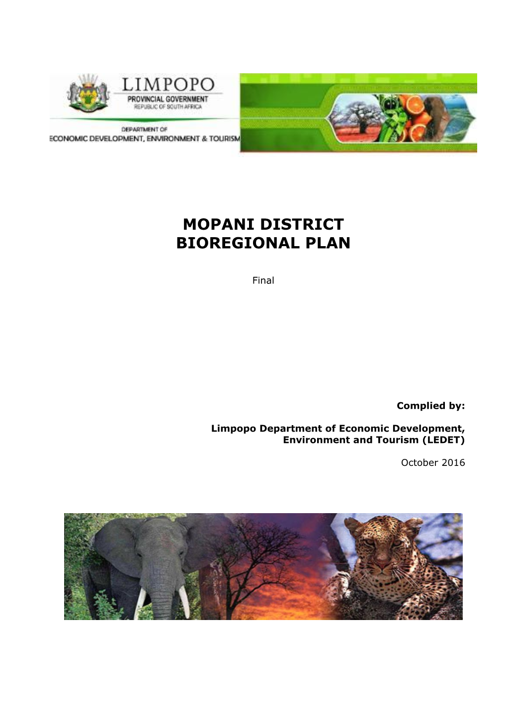 Mopani District Bioregional Plan