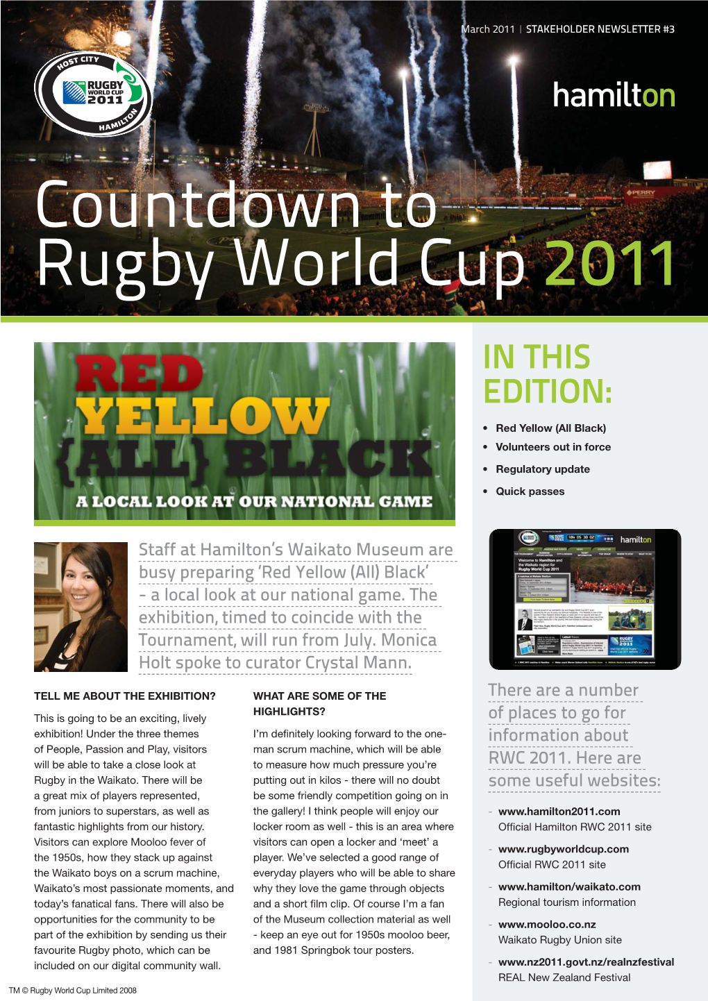 Countdown to Rugby World Cup 2011