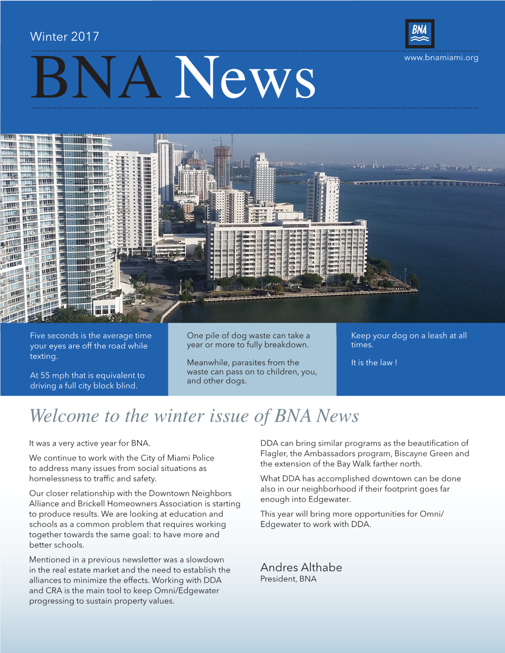 The Winter Issue of BNA News