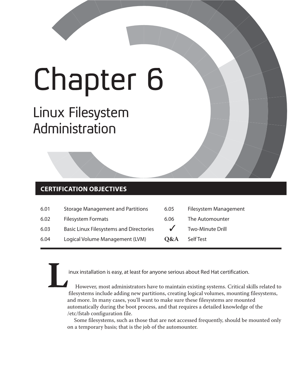 Chapter 6 Linux Filesystem Administration