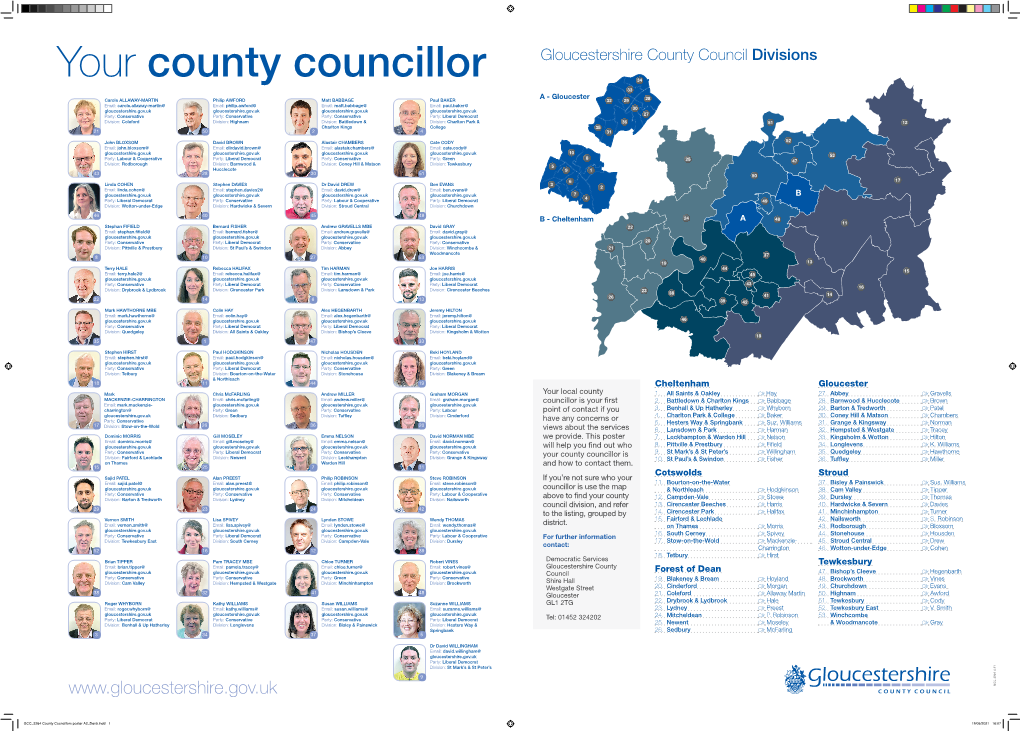 Your County Councillor Poster