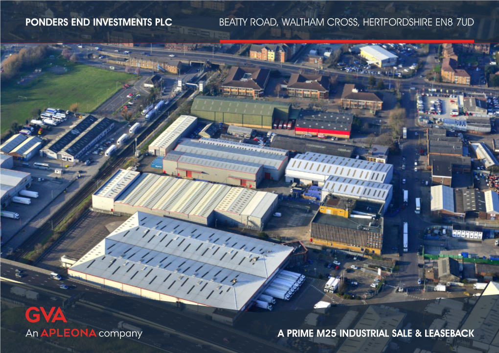 A Prime M25 Industrial Sale & Leaseback Ponders End