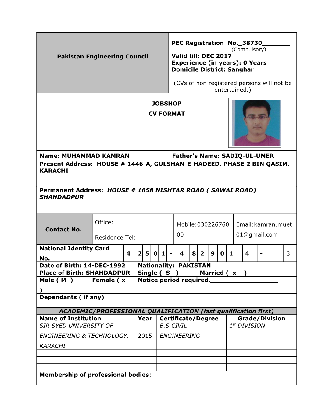 Present/Most Recent Employment s31