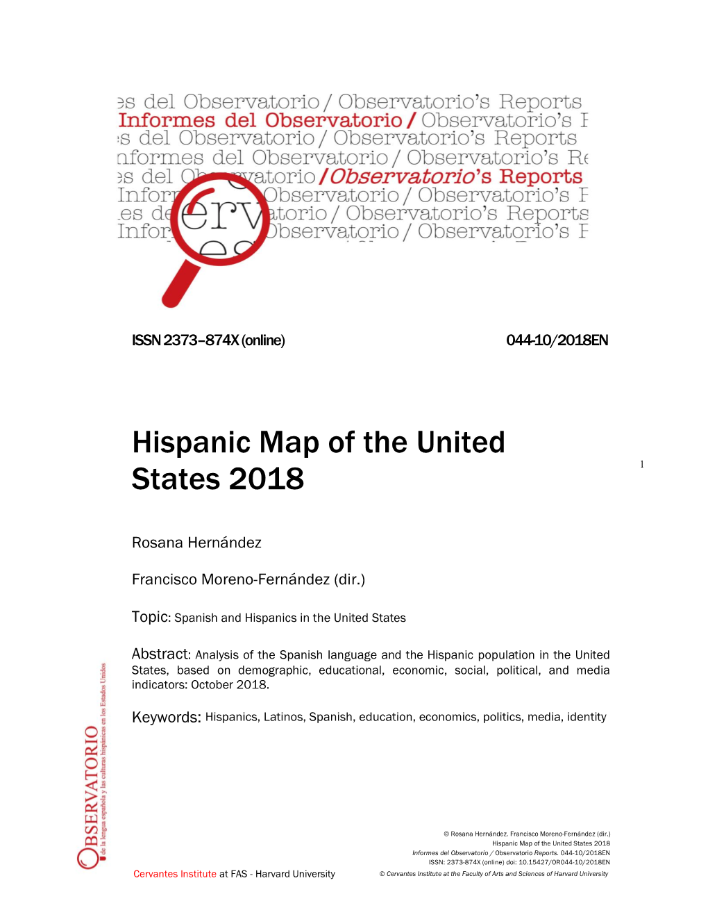 Hispanic Map of the United States 2018 1