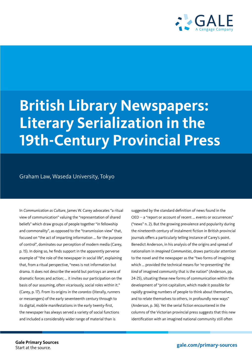 Literary Serialization in the 19Th-Century Provincial Press