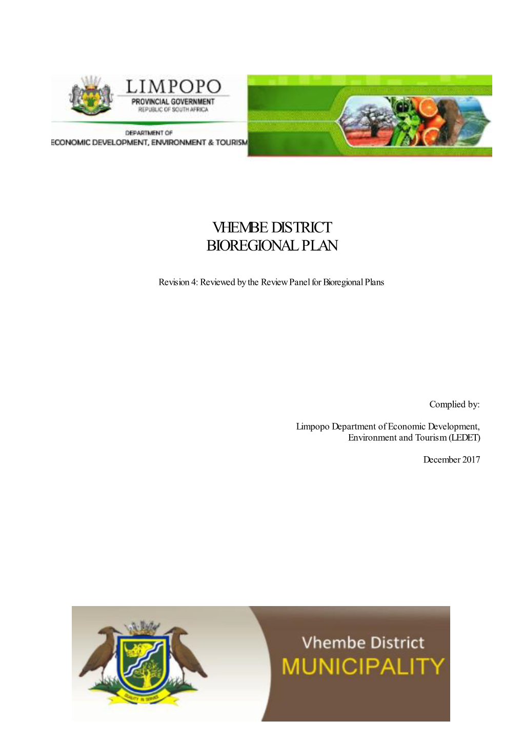 Vhembe District Bioregional Plan