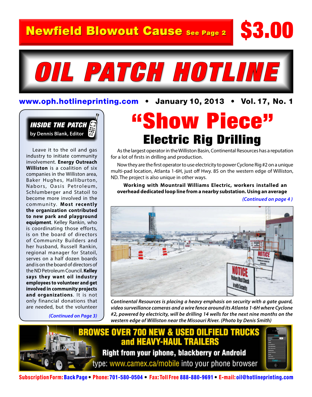 OIL PATCH HOTLINE • January 10, 2013 • Vol
