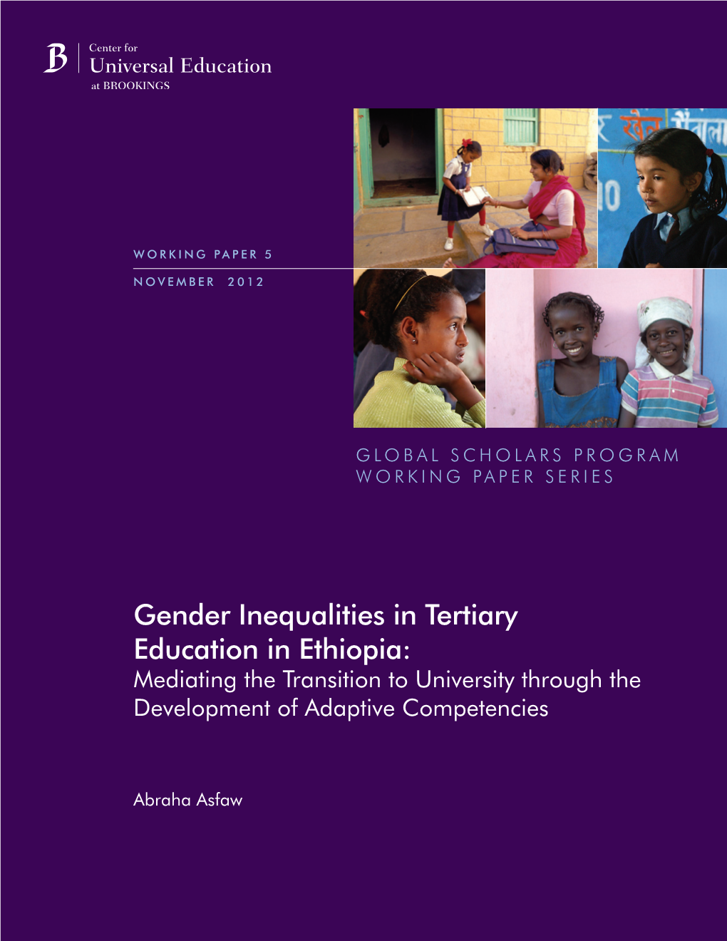 Gender Inequalities in Tertiary Education in Ethiopia: Mediating the Transition to University Through the Development of Adaptive Competencies