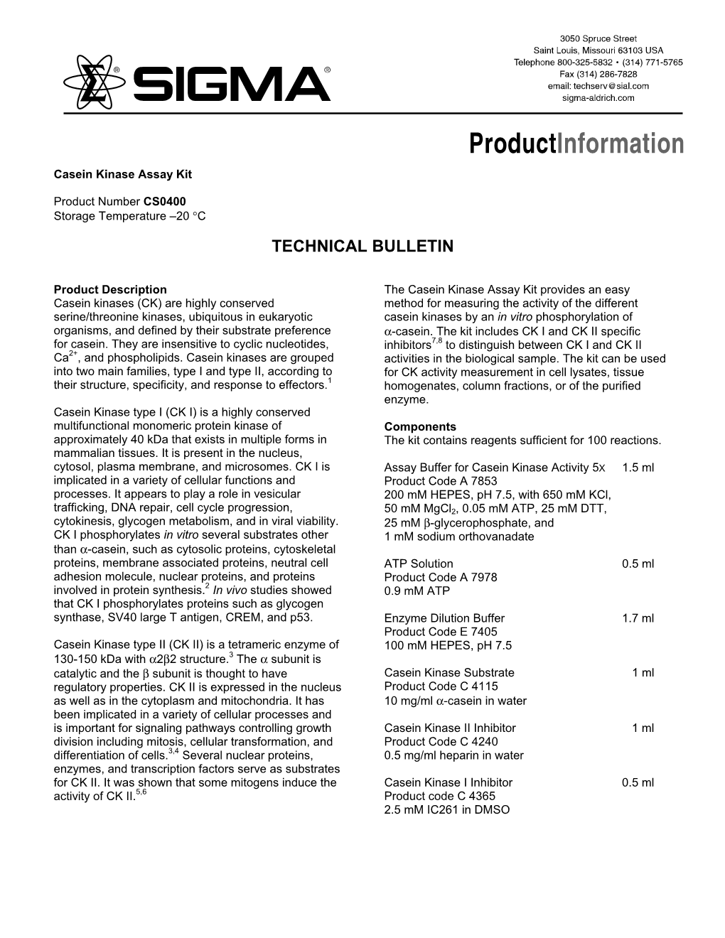 Casein Kinase Assay Kit