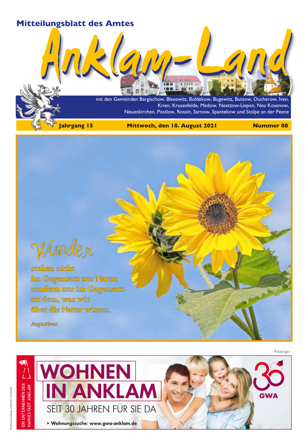 Amtsblatt August