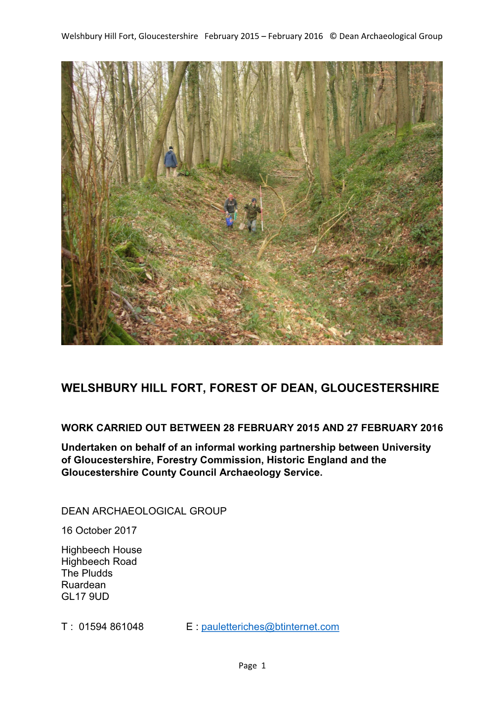 Welshbury Hill Fort, Forest of Dean, Gloucestershire