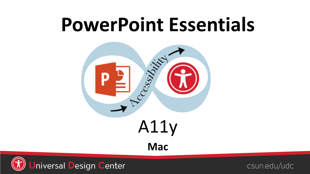 Creating Accessible Powerpoint Essentials (Mac, Pdf)