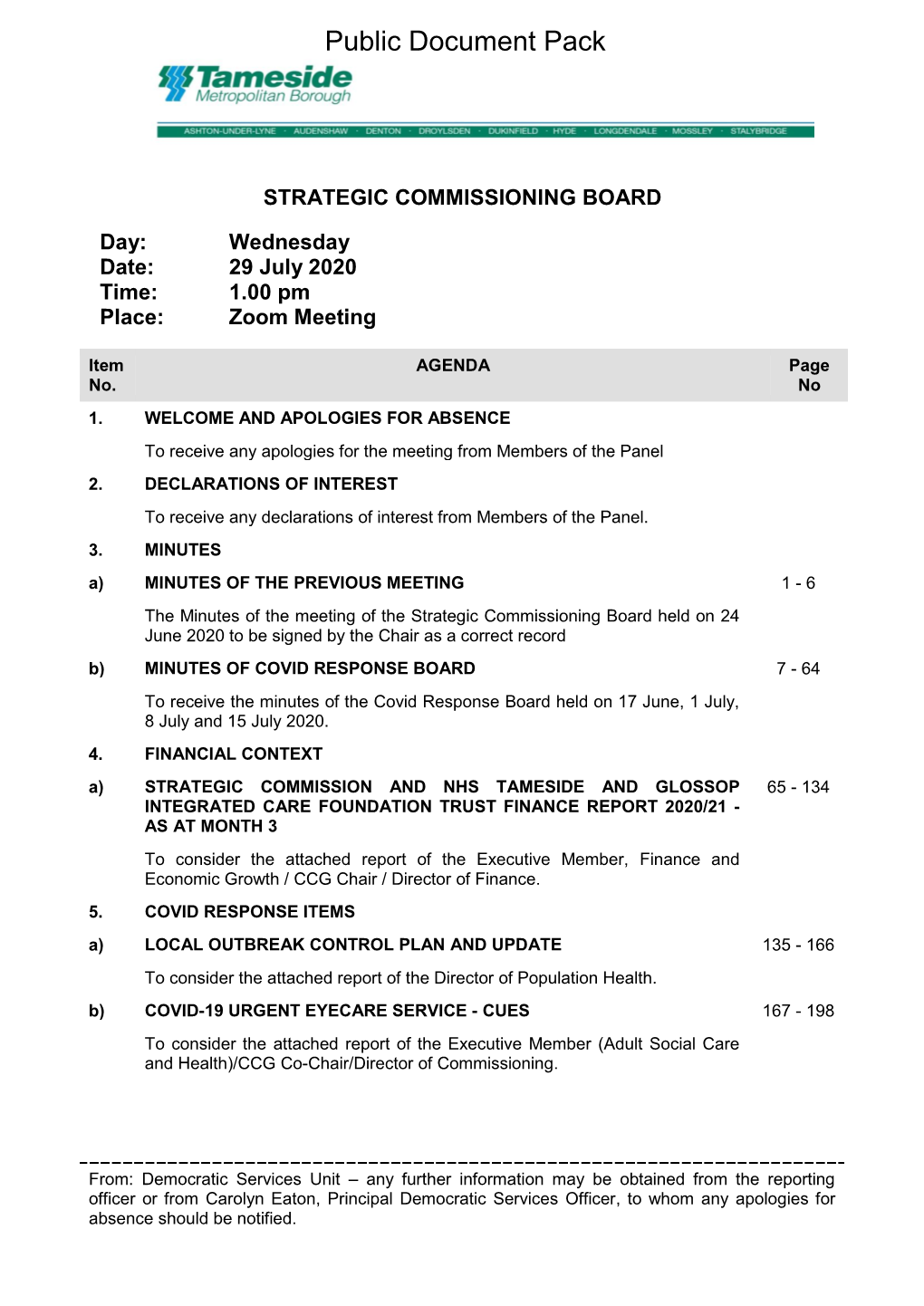(Public Pack)Agenda Document for Strategic Commissioning Board, 29